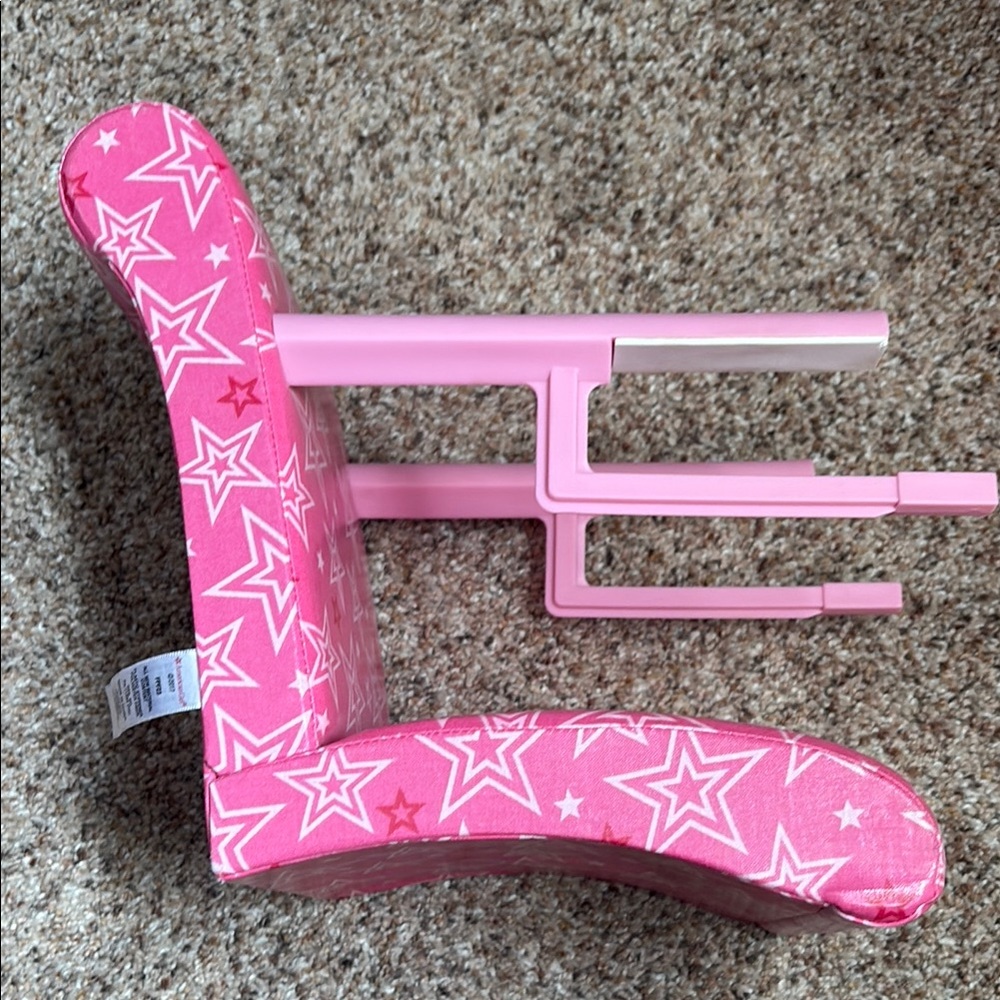 American girl doll chair. Attached to table